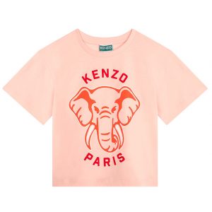 Kenzo T-shirt - Veiled Pink m. Elefant