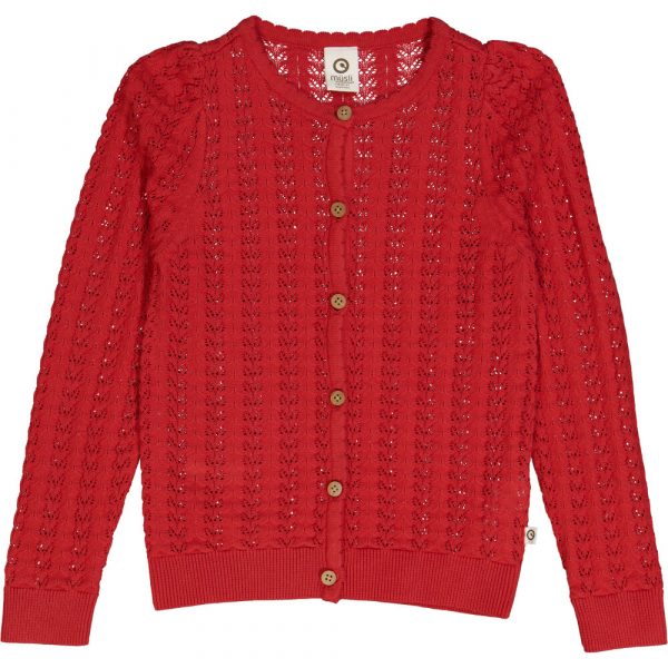 Ladybird strik cardigan - Apple red - 104