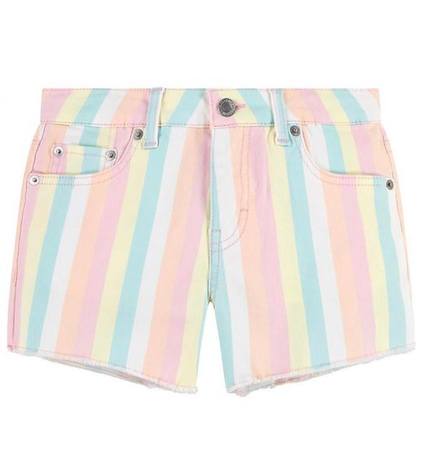 Levis Shorts - Printed Fray Hem - Pear Sorbet