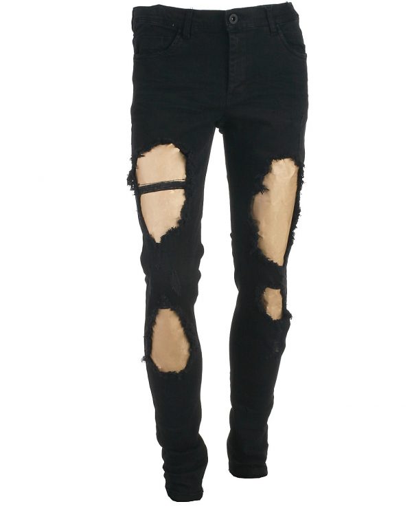 LMTD ripped jeans, sort, Sian - 146 - 11år