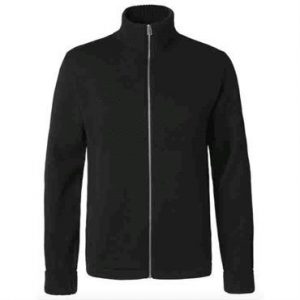 Mads Nørgaard Cardigan Klemens Zip 200860 Black