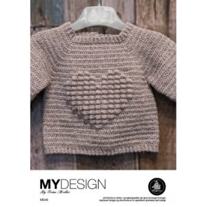 Mayflower Milles Cardigan - Baby Cardigan Hækleopskrift str. 0-3 mdr - 0-3 mdr