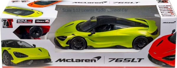 Mclaren 765lt Fjernstyret Bil - 1:12 - 2,4 Ghz - Metallisk Grøn