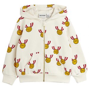 Mini Rodini Cardigan m. Hætte - Medals - Beige