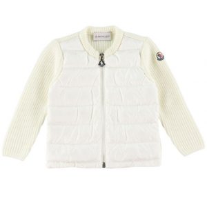 Moncler Cardigan - Uld/Dun - Off White