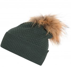 MP 97500 Chunky Oslo Uld Beanie m. Raccoon Dusty Ivy 27 - Str. 47-49