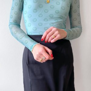 Mulieres Bluse - Malene - Green Smiley