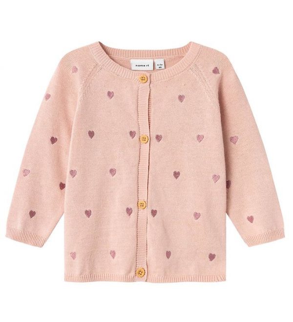 Name It Cardigan - Strik - NbfBeheart - Sepia Rose