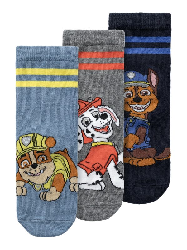 Name It Jax Paw Patrol 3 pack strømper - Coronet Blue - 22/24 cm