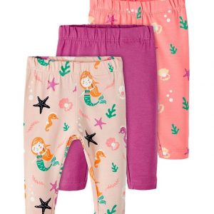 Name It Leggings - NbfOcean - 3-pak - Peach Whip