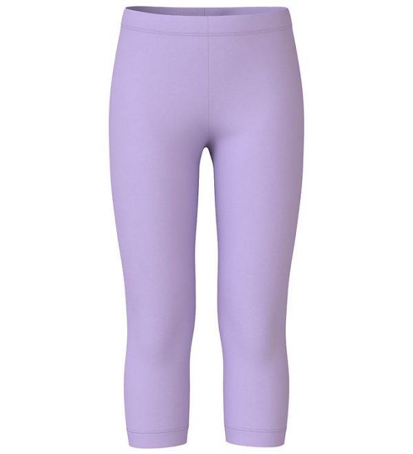 Name It Leggings - NkfVivian Capri - Purple Rose