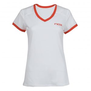 Nox Camiseta Team Blanca Dame T-shirt Hvid/Orange