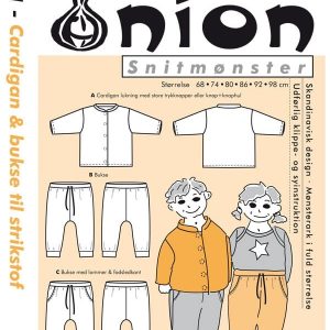 Onion Snitmønster 10021 (Cardigan & buks til strikstof)