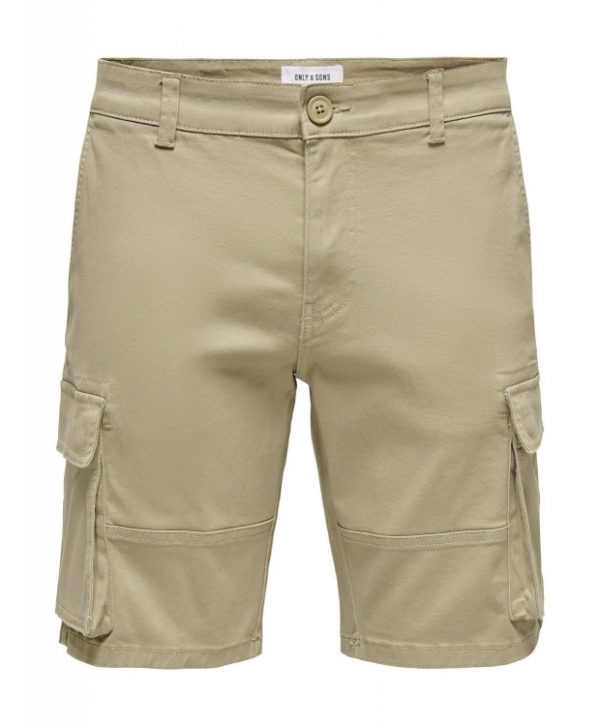 ONLY & SONS Cargo shorts i beige til herre