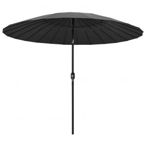 Parasol med aluminiumstang 270 cm antracitgrå