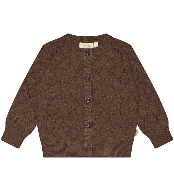 Petit Piao Cardigan - Strik - Brown Melange