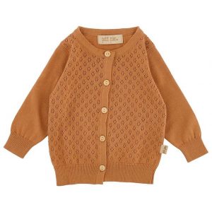 Petit Piao Cardigan - Strik - Camel m. Hulmønster