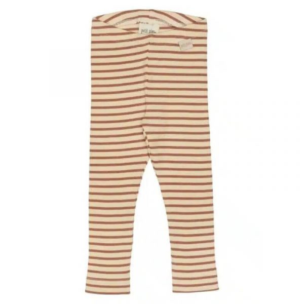 Petit Piao - Leggings Modal Striped - Latte/Cream - 56