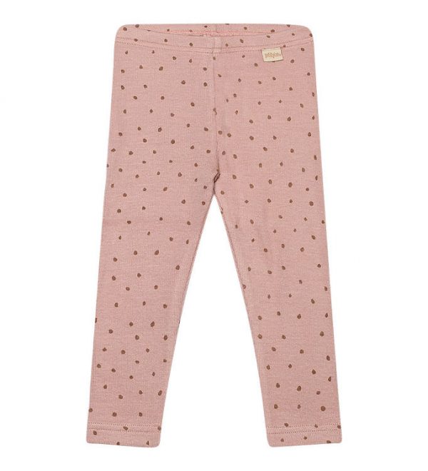 Petit Piao Leggings - Rib - Modal - Rose Fawn