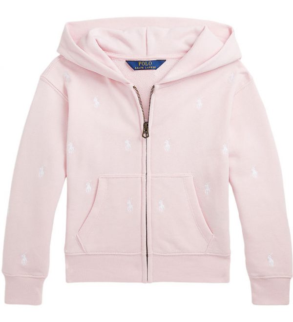 Polo Ralph Lauren Cardigan - Rosa/Hvid m, Logoer