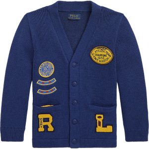 Polo Ralph Lauren Cardigan - Strik - Royal Combo