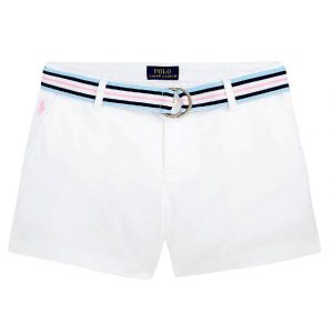 Polo Ralph Lauren Shorts - Classics - Hvid m. Bælte