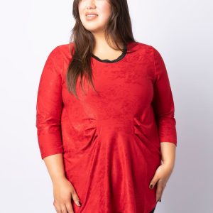 Pont Neuf - Bluse - Pntrine - Warm Red - Xs