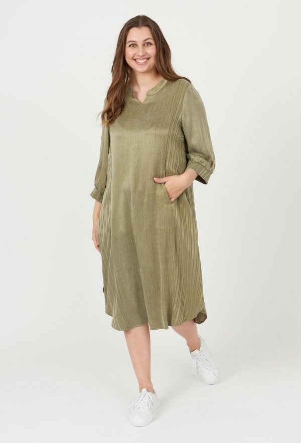 Pont Neuf - Kjole - Pnsammy - Khaki - Xs/36-38