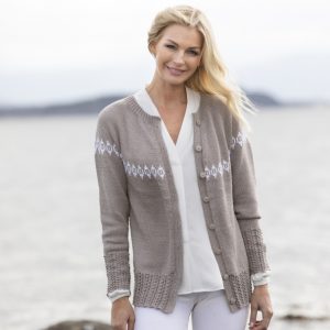 "Pram" Cardigan - Viking Design 2014-3 Kit - XS-XXL - Viking Bjørk, fra Viking