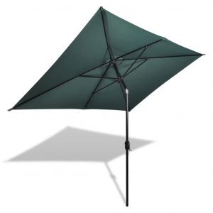 Rektangulær parasol 200 x 300 cm grøn