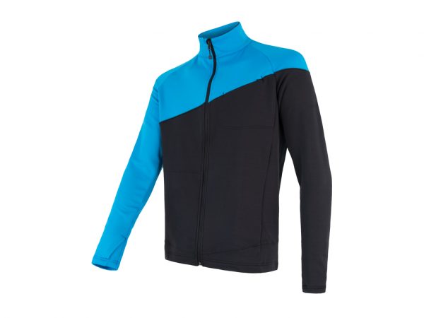 Sensor Tecnostretch FZ Jacket - Fleecejakke - Herre - Blå/Sort - Str. M