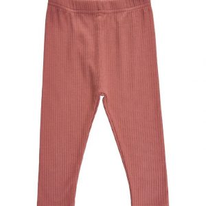 Soft Gallery Leggings - Rib - SGBaby Paula - Brick Dust