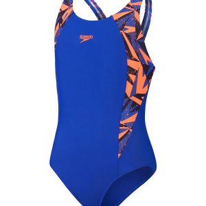 Speedo Badedragt - Hyperboom Splice Muscleback - Blå/Orange