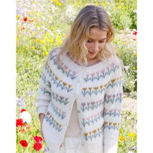 Spring Parade Cardigan by DROPS Design - Cardigan Strikkeopskrift str. - Small