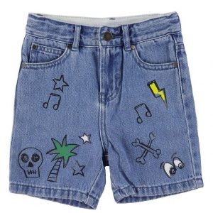 Stella McCartney Kids Shorts - Denim - Blå m. Print