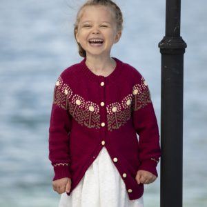 "Tara" Cardigan - Viking Design 1916-3 Kit - 2 - 12 år - Viking Bjørk, fra Viking