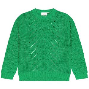 The New Bluse - Strik - TnJiva - Bright Green m. Glimmer