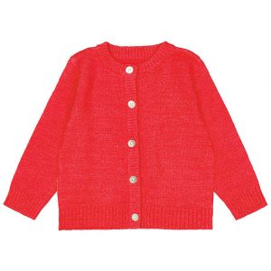 The New Siblings Cardigan - Strik - TnsKeve - Geranium m. Glimme