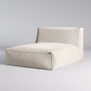 TROISPOMMESHOME 2 pers. udendørs Love Bed loungeseng - beige stof (D:145cm)