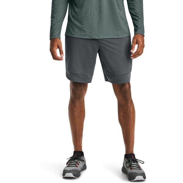 UA Train Stretch Shorts Pitch Gray