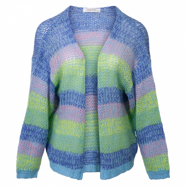 Vanting Dame Cardigan - Blue Combo - S/M