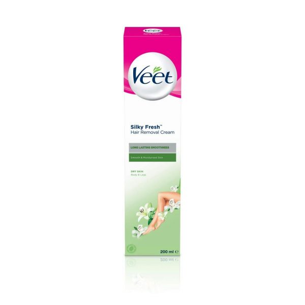 Veet Silky Fresh Hair Removal Cream Dry Skin Body & Legs 200 ml