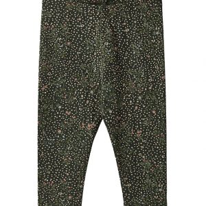 Wheat Leggings - Jules - Black Coal Small Flowers