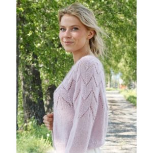 Wishing Well Cardigan by DROPS Design - Cardigan Strikkeopskrift str. - Small