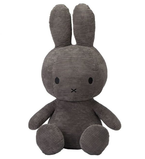 Bon Ton Toys Bamse - 33 cm - Sitting Miffy - Grå Fløjl