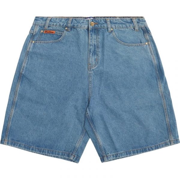 Butter Goods Baggy Denim Shorts Blå