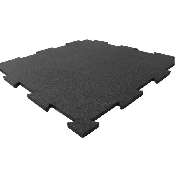 ErgoFloor - ErgoTile Puzzle Gummifliser 518x518x15 mm Sort