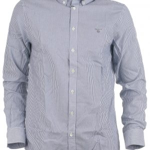 Gant skjorte l/s, Oxford, collegeblue - 176 - 16år