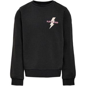 Kids ONLY Black World Lucinda Life Sweatshirt - Str. 110-116