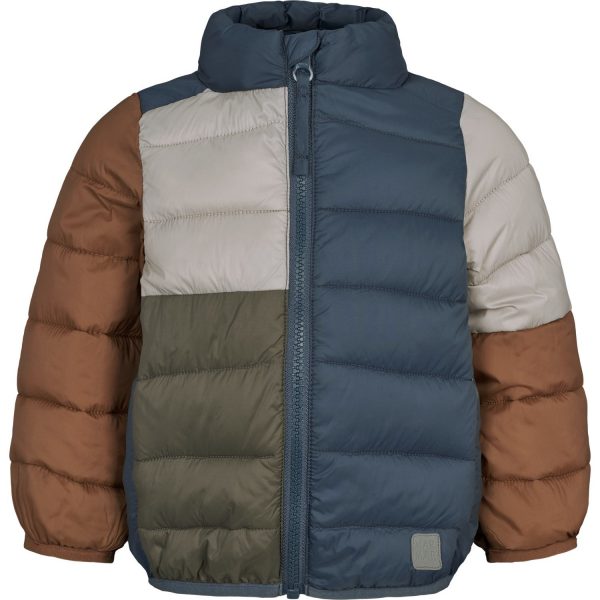 MarMar Vegan Puffer Shaded Blue Block Owe Jakke - Str. 1 år/80